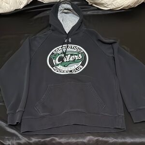 Under Armour x Oilers Hockey Hoodie/Sweatshirt Black Small Men’s